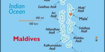 Баа Атолл Мальдіви карті