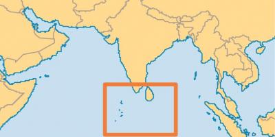 Острови Мальдіви розташування на карті світу