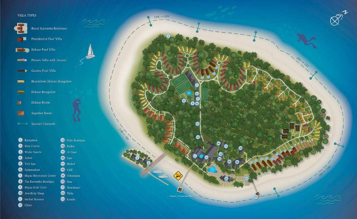 курумба Мальдіви карті